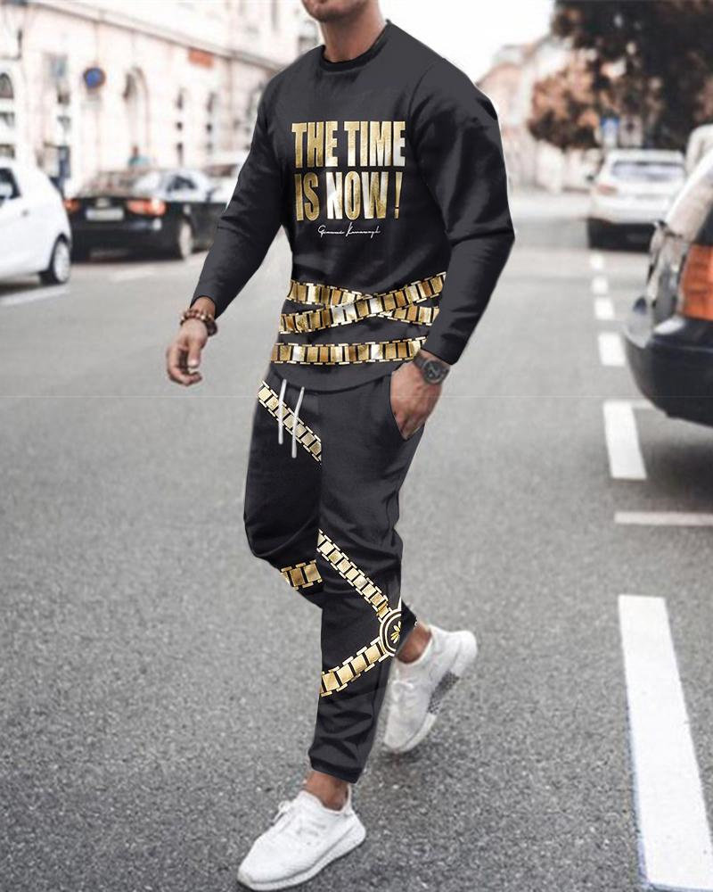 Мода Set ng sleeve suit men's sportswear sportswear long sleeve men's OTHER