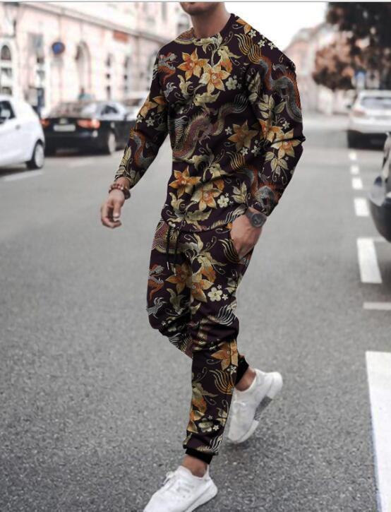Мода Set ng sleeve suit men's sportswear sportswear long sleeve men's OTHER