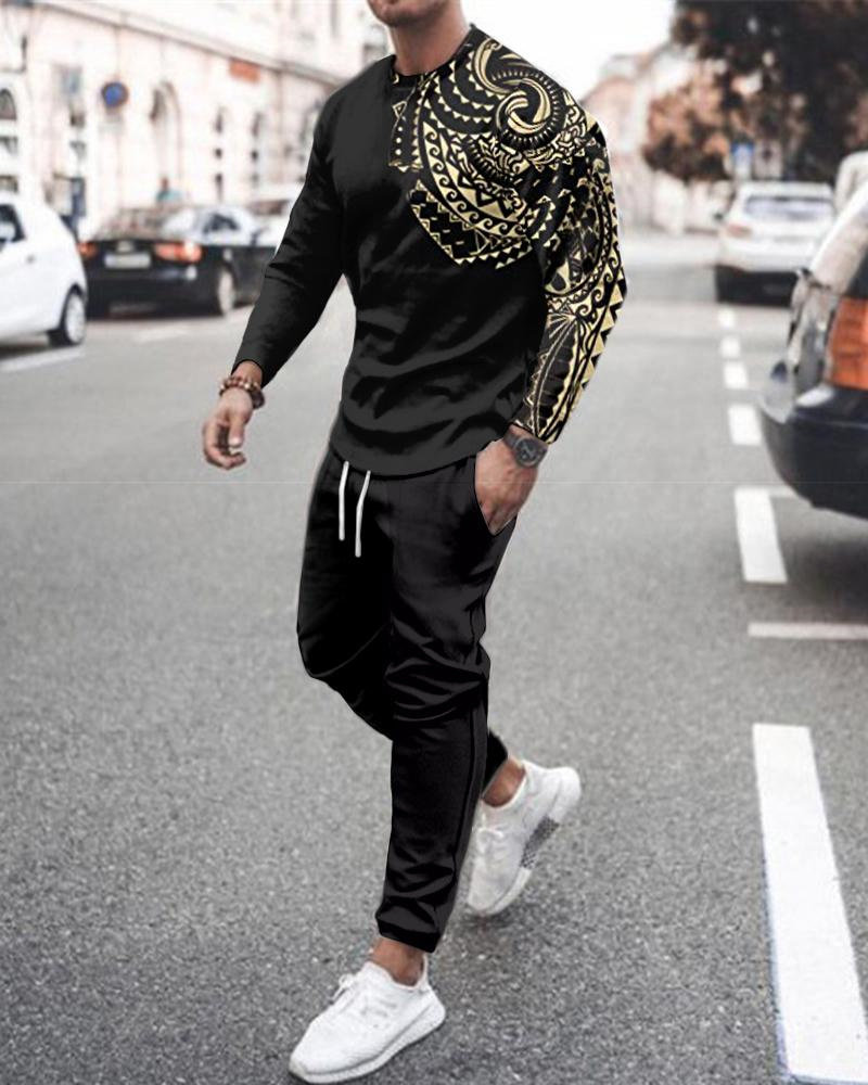 Мода Set ng sleeve suit men's sportswear sportswear long sleeve men's OTHER