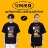 (Official website spot)we11done 21SS summer new witch movie poster round neck short sleeve loose T-shirt