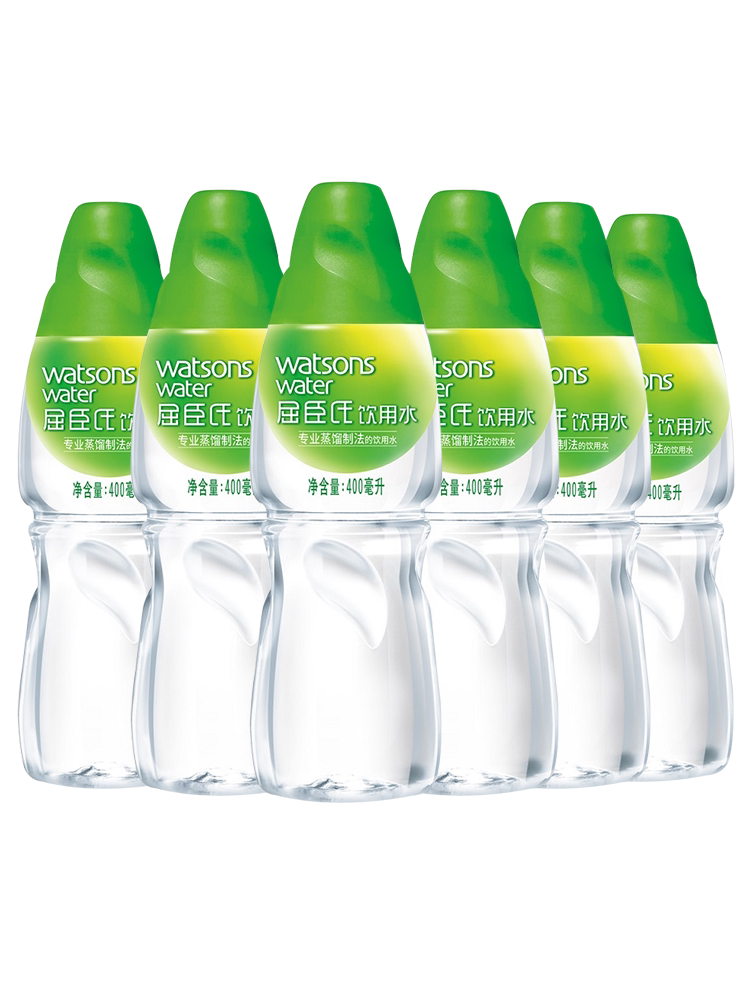 Watsons distilled drinking water bottle 500ml*6 bottles full box of face spa summer steam face pure water