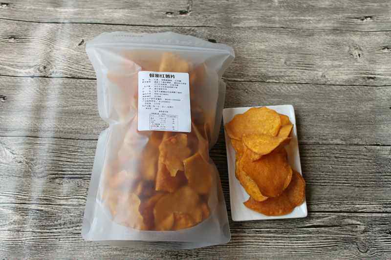 Premium potato chip 6 pounds of honey sweet potato chips deposited with agent