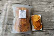 Salt and pepper taro slices 6 pounds of honey sweet potato slices Sweet potato slices agent special shot