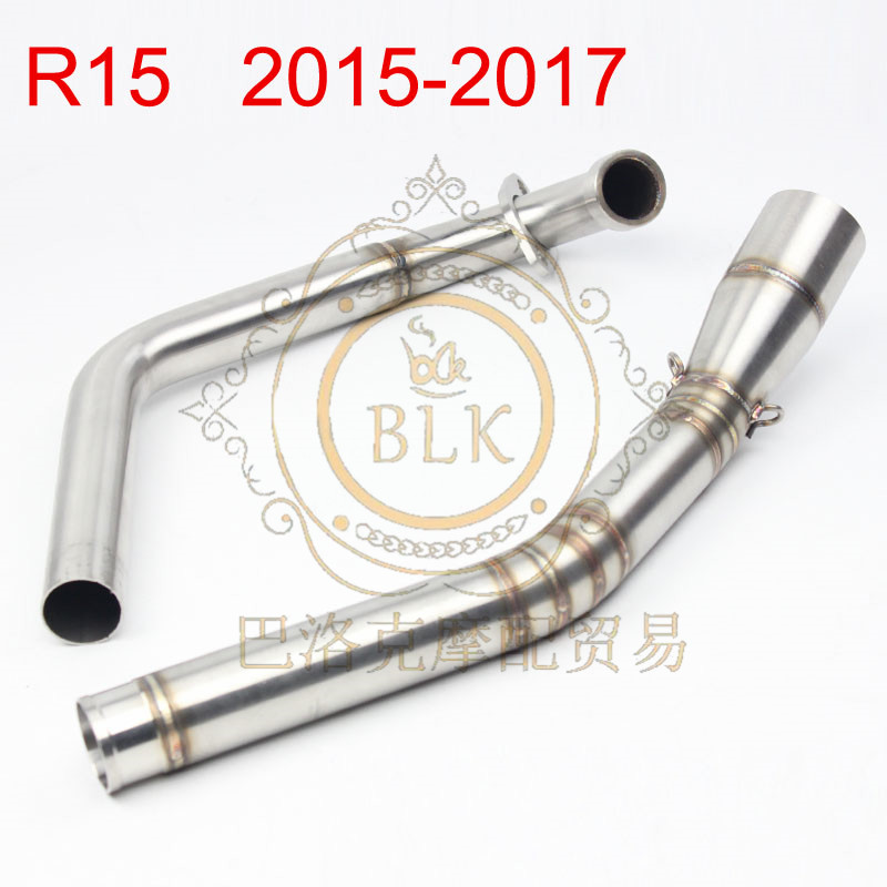 Sửa đổi xe máy Yamaha YAMAHA R15 chuyên dụng phần ống xả phía trước và phần phía sau kết nối khuỷu tay 51MM - Ống xả xe máy pô xe wave