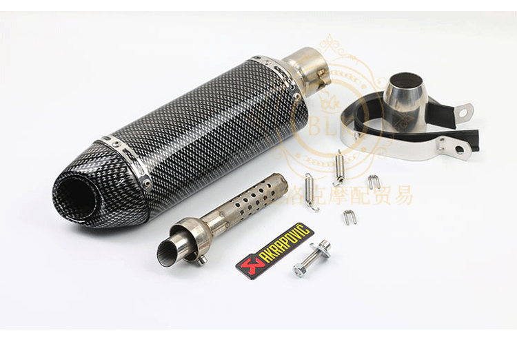 WISP Fuxi sửa đổi xe máy bốn góc nhỏ xe máy Wang Giang khỉ nhỏ MX125 ống xả Jicun Tianzhu - Ống xả xe máy bô xe