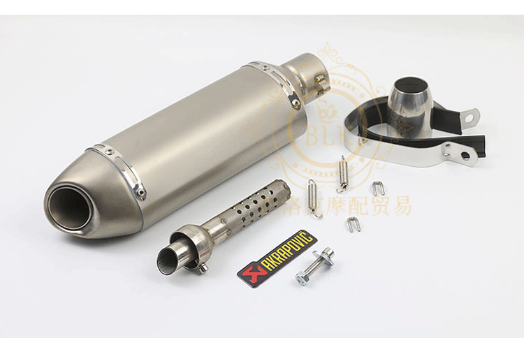 WISP Fuxi sửa đổi xe máy bốn góc nhỏ xe máy Wang Giang khỉ nhỏ MX125 ống xả Jicun Tianzhu - Ống xả xe máy bô xe