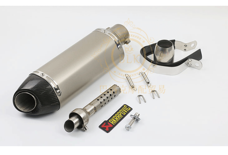 WISP Fuxi sửa đổi xe máy bốn góc nhỏ xe máy Wang Giang khỉ nhỏ MX125 ống xả Jicun Tianzhu - Ống xả xe máy bô xe