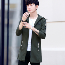 Wearwear men and long - range 2019 new autumn tide casual handsome mens coat