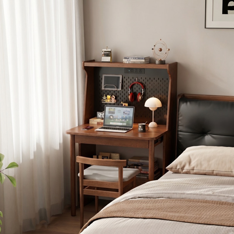 Dongmu Solid Wood Folding Desk for Small Apartments, Home Use, Adult Master Bedroom, Office Desk, Study Desk, Computer Desk, Writing Desk Dongmu Solid Wood Folding Desk for Small Apartments, Home Use, Adult Master Bedroom, Office Desk, Study Desk, Computer Desk, Writing Desk
