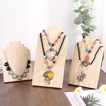 Log Jewelry necklace display rack jewelry frame Pearl Silver jewelry shooting props cabinet storage board rack