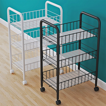 Kitchen Shelve Ground Floor Multilayer Removable Home Small Cart Storage Containing Rack Vegetable Basket Supplies Big