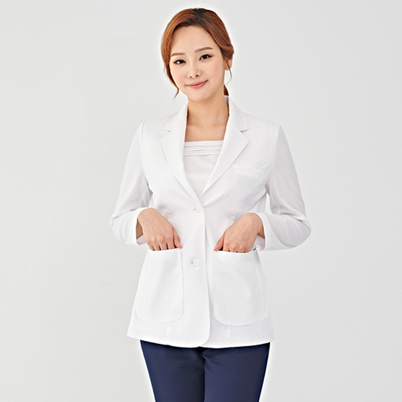 High-end Korean plastic surgery hospital doctor white coat nurse clothing dentist clothing consultant overalls coat female