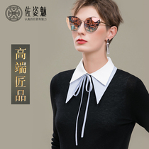 2021 new double tipped collar fake collar lady autumn and winter multi-function wild fake collar bottom shirt collar