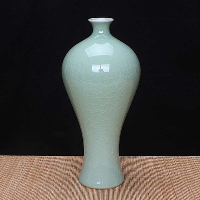 Wang Zhenyu Ru Kiln Plum Vase, Jade Pot, Spring Vase, Gourd Vase, Flower Vase, Willow Leaf Vase, Original Ru Kiln Vase, Flower Arrangement Ornament