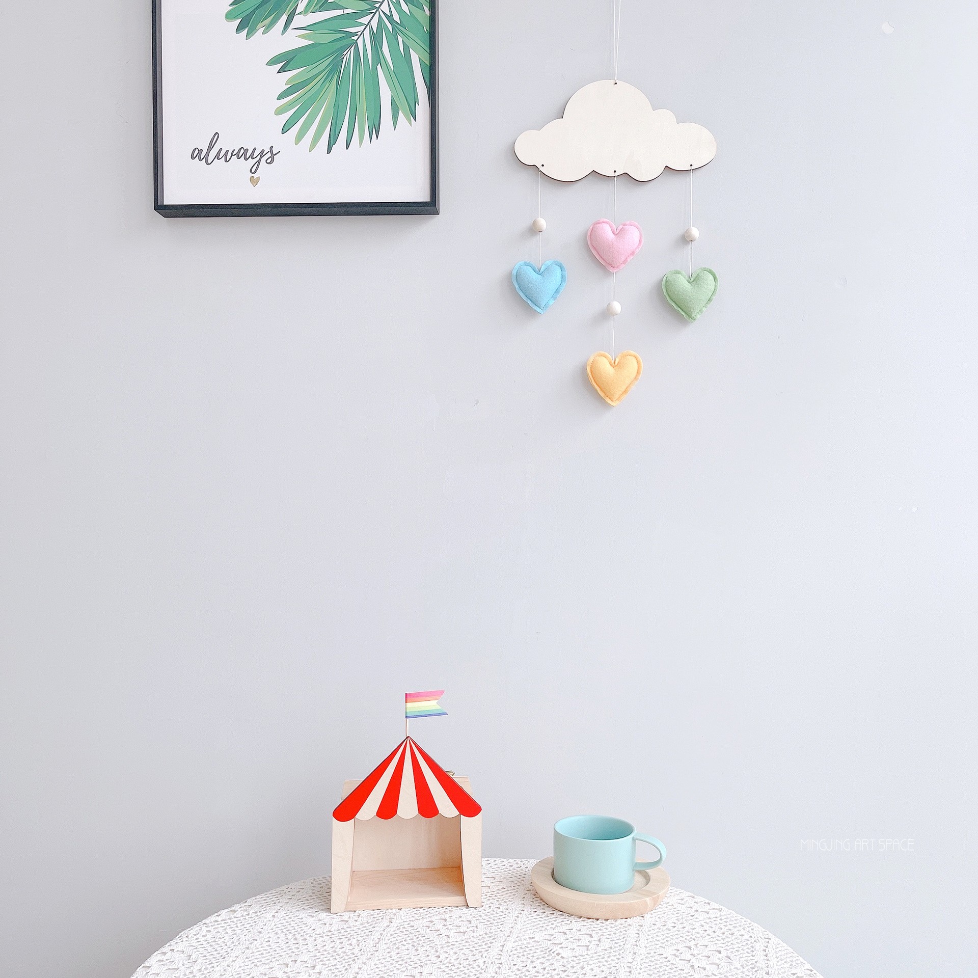 Nordic cloud love wall accessories children's room kindergarten wall decoration decoration wall decoration in wind