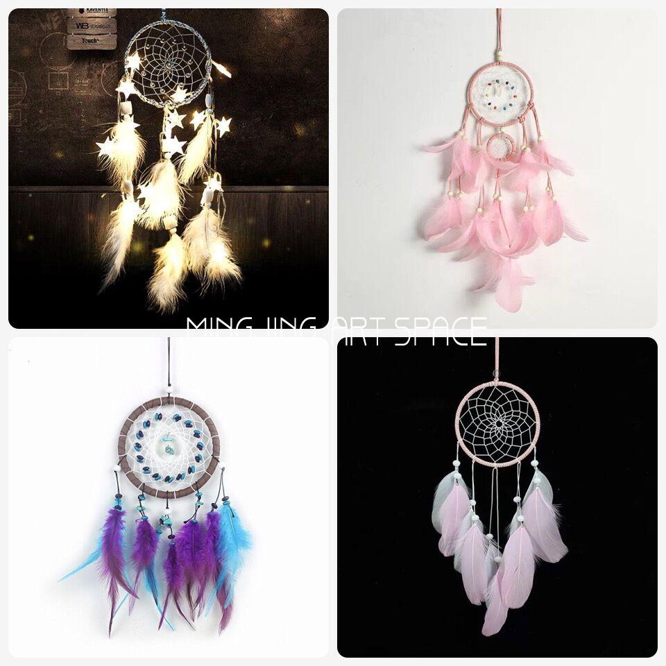 ins Nordic dreamcatcher Home decoration hanging girl heart Bedroom pendant Princess room accessories finished product 1