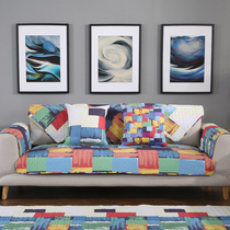 Rain-Dove sofa cushion fabric minimalist modern anti-slip all cotton backrest towels Sofa Towel Cover All Season Universal