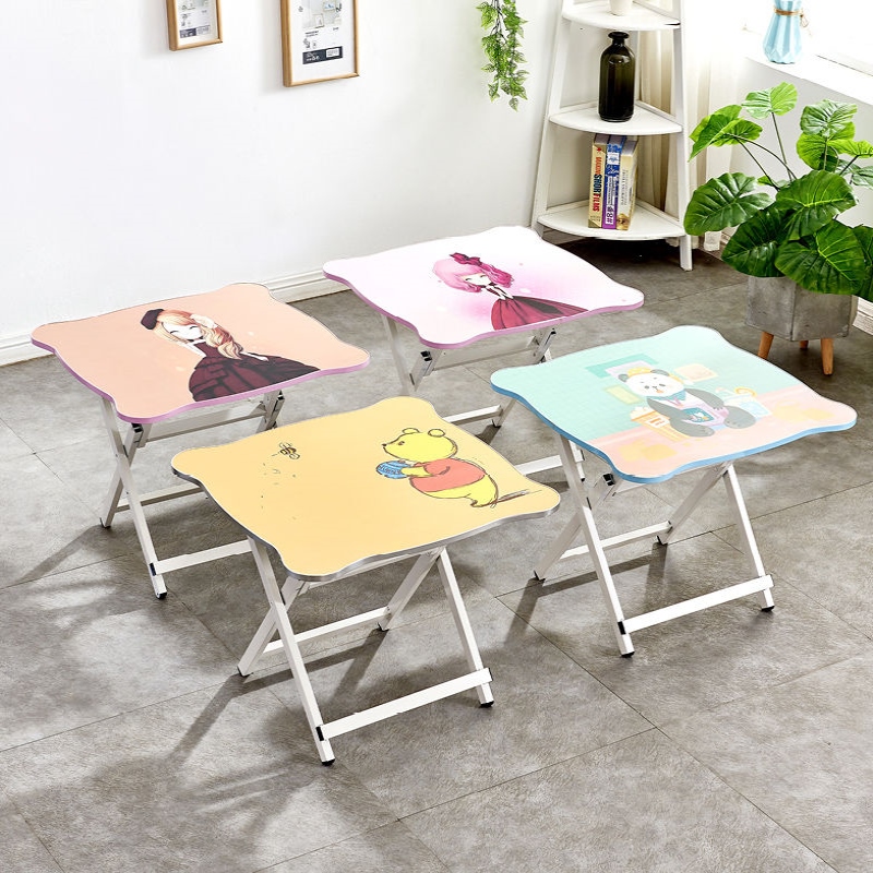 Small table small tea table Folding and versatile home small table portable outdoor pendulum stall table square Easy