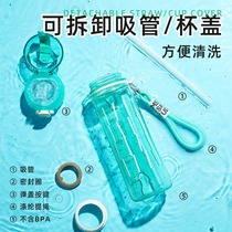 Childrens high-looking portable tritan water cup with straw customizable logo advertising and lettering wholesale