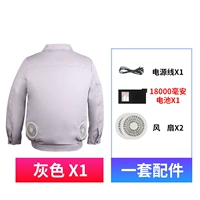 Серые аксессуары (два поклонника+18 000 миллианов заряжающих сокровищ)