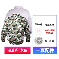 Один кусок темной камуфляжной одежды+один серый костюм+аксессуары (два поклонника+10000 миллианов заряжающих сокровищ)