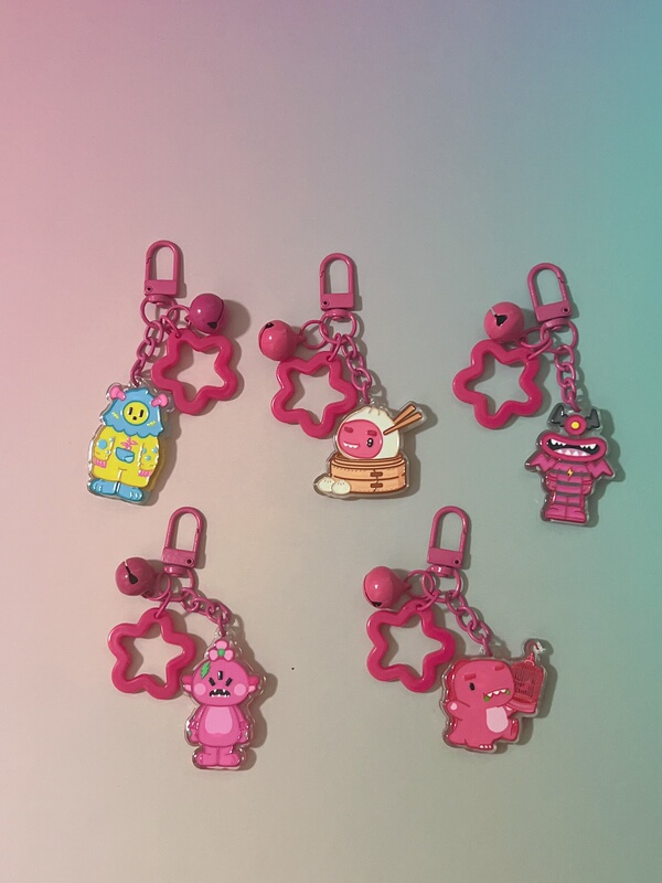Wang Sulong Merchandise Tomorrow World Hand-Painted Material Small Acrylic Keychain with Double-Sided Relief Wang Sulong Merchandise Tomorrow World Hand-Painted Material Small Acrylic Keychain with Double-Sided Relief