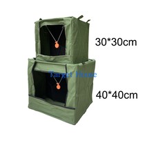 (Target House) thickened canvas target box foldable convenient to carry a slingshot target case with a silicone target