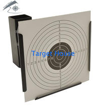 Toy 17*17 cm large black shooting metal target slingshot target box with 100 target paper