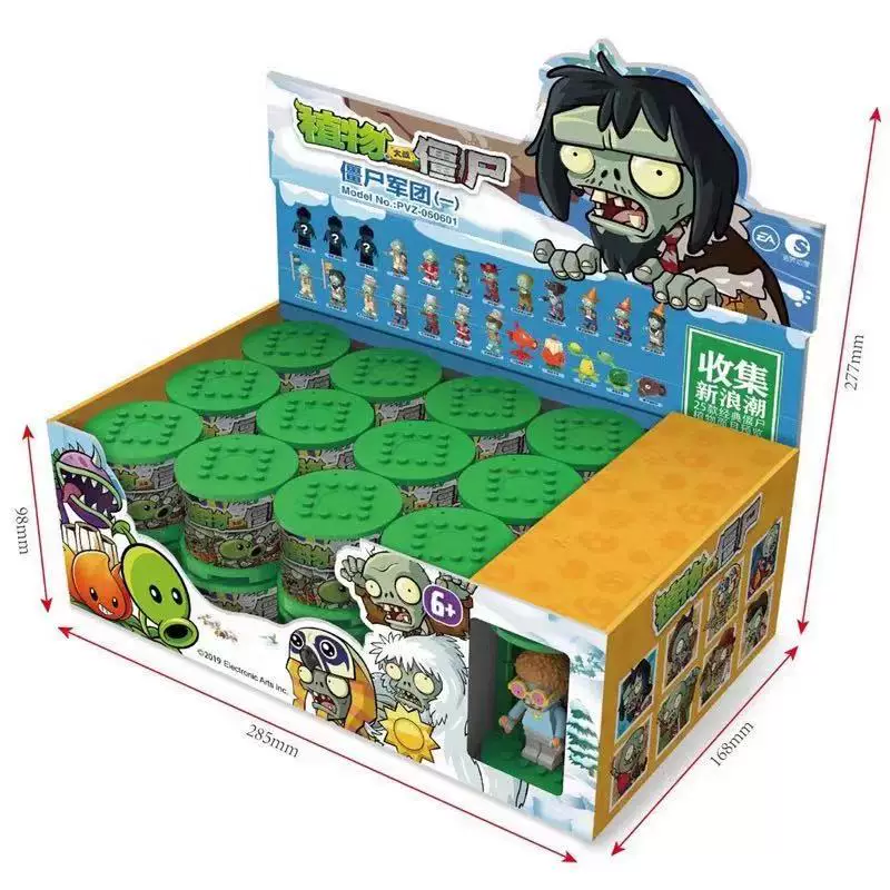 Игрушка Plants vs. Zombies, конструктор, новая коллекция, полный комплект