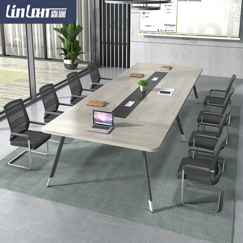 Lin Lan Mini Conference Table Long Table Brief Modern Long Bar Table Simple Training Table Chairs Combined Meeting Desk