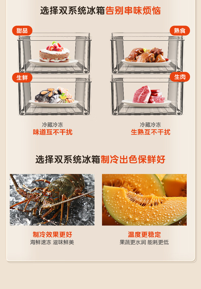 容声冰箱多门法式BCD-501N40FZGAX