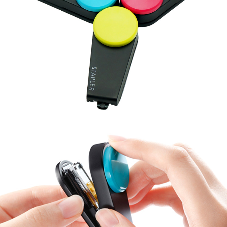 Mini nail bookmachine students with small number of portable labor-saving colorful nail bookmachine small frescoed and cute bookbinding machine for bookbinding machine
