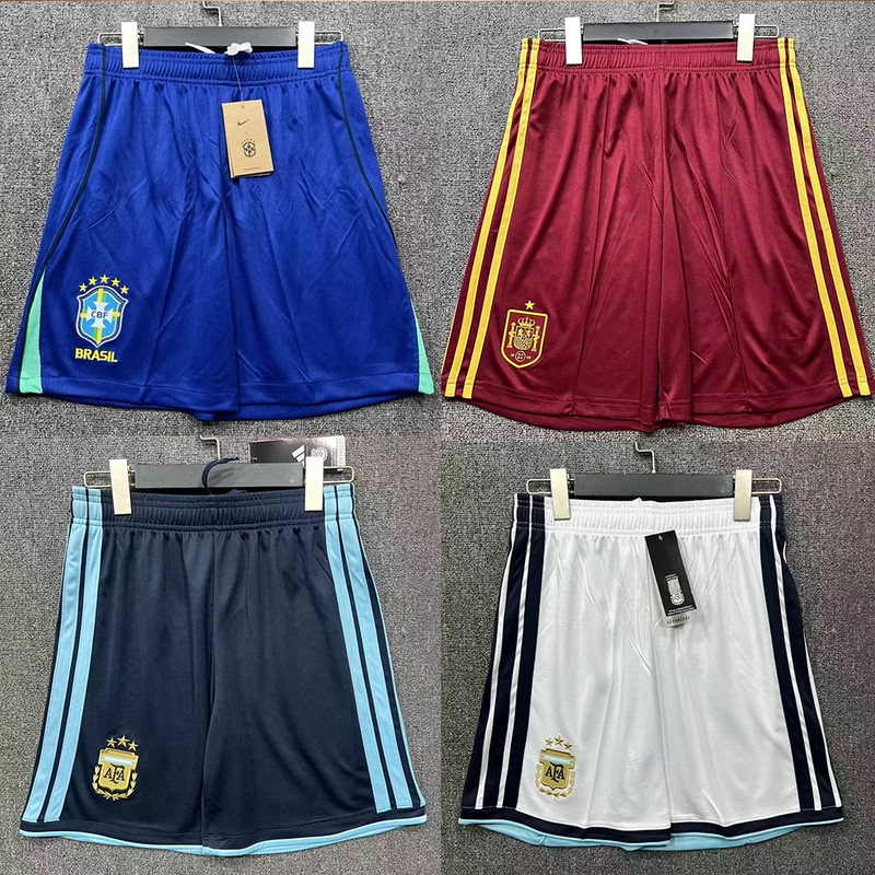 2026 Argentina France Brazil Spain Portugal Germany Fan Edition Shorts National Team Shorts Unisex