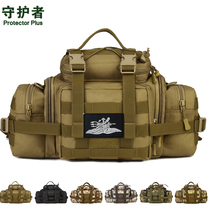 Outdoor fanny pack Mens large capacity tactical bag SLR camera bag Sports shoulder crossbody slingshot bag Waterproof Luya bag