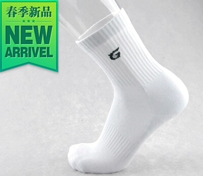 Khăn dưới chân bi xanh tất ngắn chạy thể dục thể thao ống dày tất ống cotton chống mòn không trơn trượt thoáng khí mồ hôi - Vớ thể thao