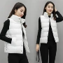 Paffin chống mùa giải phóng túng 2018 Áo vest cotton nữ mùa đông xuống ngắn bằng vải cotton dày áo cardigan nữ