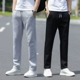 Мужские трендовые утепленные зимние штаны для отдыха, коллекция 2022, оверсайз, свободный прямой крой, осенние