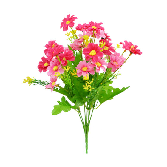 单支假花仿真花束塑料花假花小把束布艺装饰花插花卉干花绢花布花