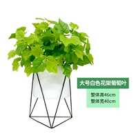 Большая белая цветочная подставка+листья винограда