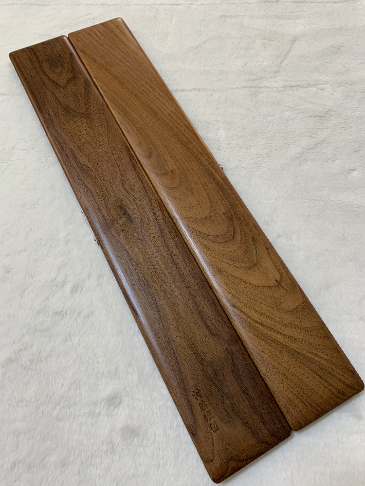 No. 13 Han Shuzhao handmade fishing drift box black walnut sponge strips single row 6 pieces 55 cm long