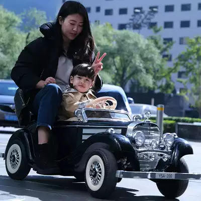 Mercedes children's electric car can sit on adult baby car Four-wheeled children's toy car oversized remote control car classic car