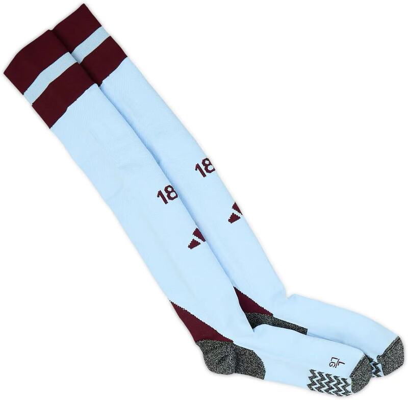 Adidas 2025-26 Premier League Aston Villa Home Football Socks Sports Socks Over-The-Knee Socks Jc6372