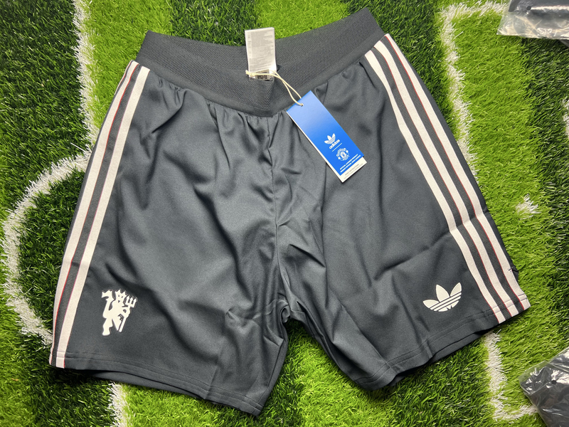 In Stock Adidas 2024-25 Premier League Manchester United Second Away Player Version Shorts Iy7815 Football Shorts