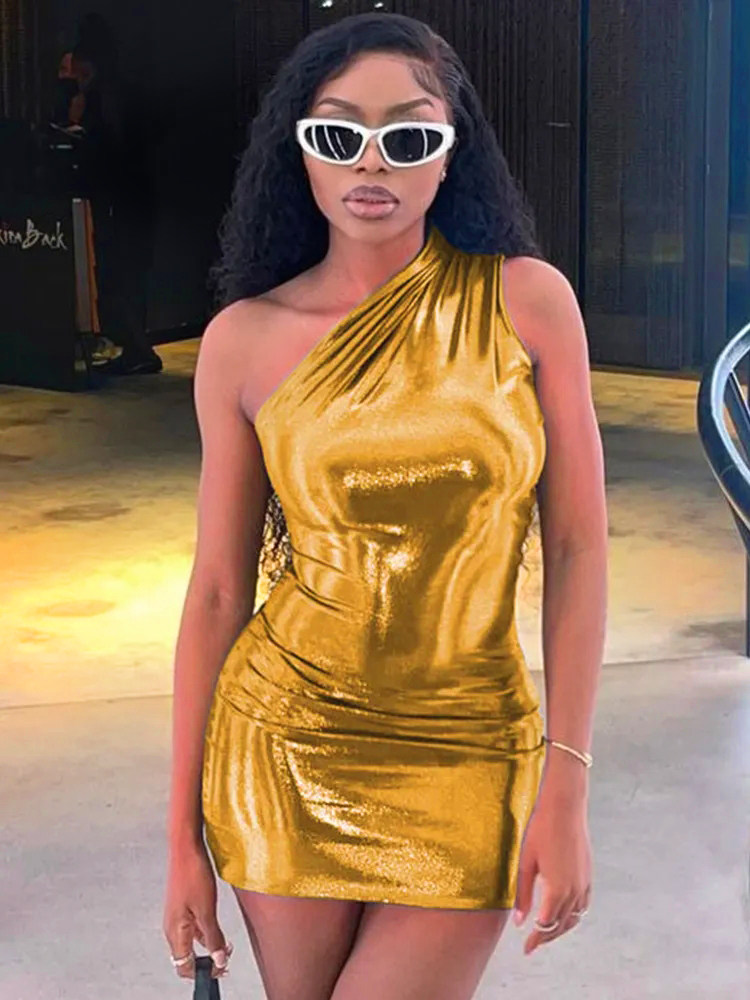 Frühling Sexy Figurbetontes Ärmelloses Wickelkleid Einfarbiges Schulterfreies Hüftdesign Neue Mode Damenkleid – Detail 7