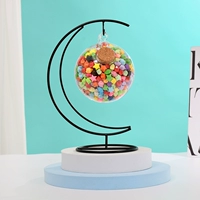 Лунная подставка + 12 бутылок-шариков + 520 готовых бумажных звездочек, бесплатные светящиеся наклейки.