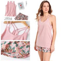 New Sleepwear Vest Harness Shorts Summer Style Suit Milk Silk Hotel Bath Sexy Harness Ladys Home Dress