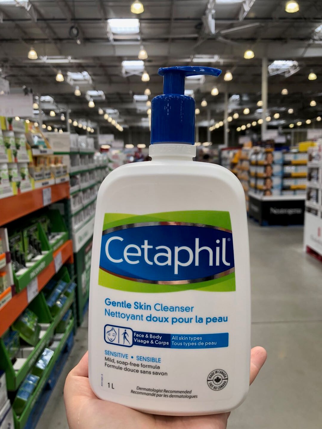 Canada Cetaphil Gentle Facial Cleanser Press-on Facial Cleanser 1 liter