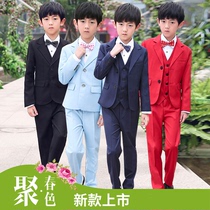 Boy suit suit set primary school model catwalk show piano performance host childrens suit flower girl dress male