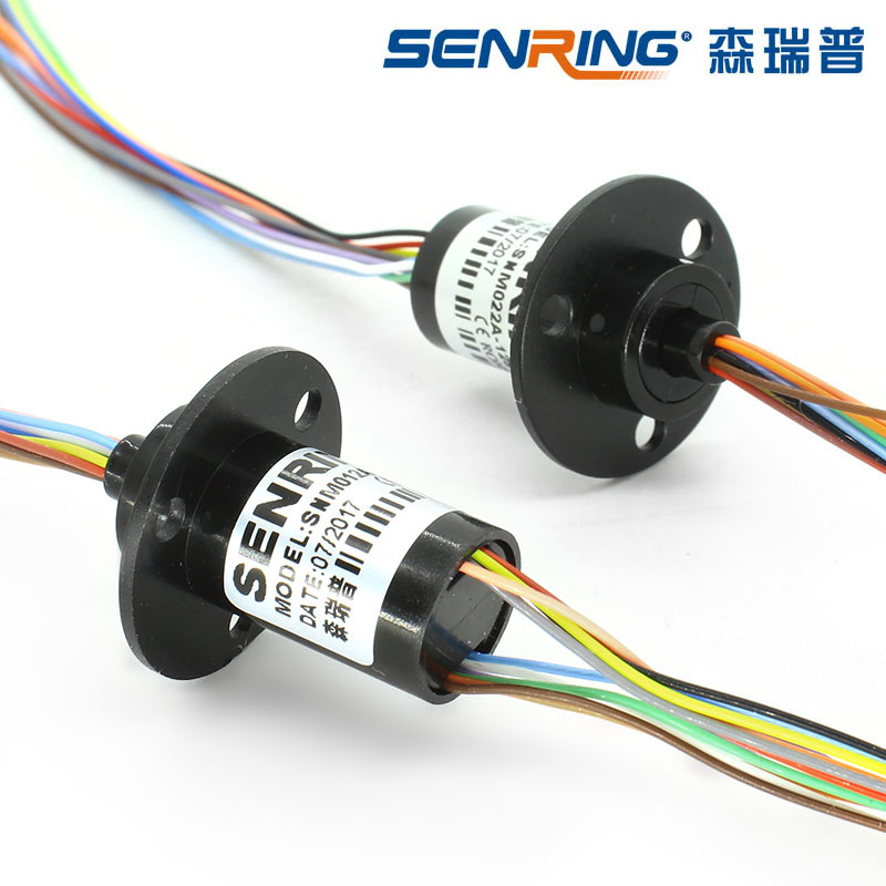 Conductive slip ring Miniature Small 4 6 12 18 route Outer diameter 12 5mm Conductive ring cap type rotary signal