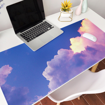 Sky Mouse Pad Oversized Girls Book Desk Pad Office Computer Keyboard hipster Mens Game Animation Writing